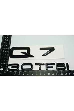 Audi Q7 30 Tfsi Parlak Siyah Abs 3m 3d Bagaj Yazı Logo Orjinal Ürün