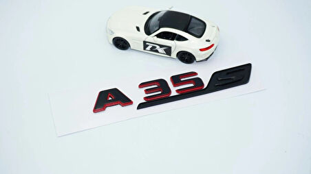 DK Tuning A 35S Bagaj Kırmızı Siyah ABS Yazı Logo Benz İle Uyumlu