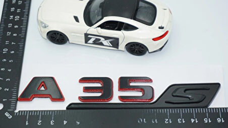 DK Tuning A 35S Bagaj Kırmızı Siyah ABS Yazı Logo Benz İle Uyumlu