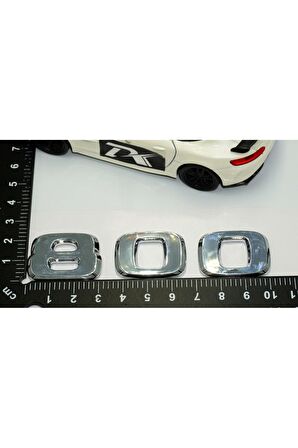 DK Benz 800 BRABUS Bagaj Krom ABS 3M 3D Yazı Logo
