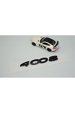 DK Peugeot 4008 Ön Kaput Ve Bagaj 3M 3D ABS Parlak Siyah Yazı Logo