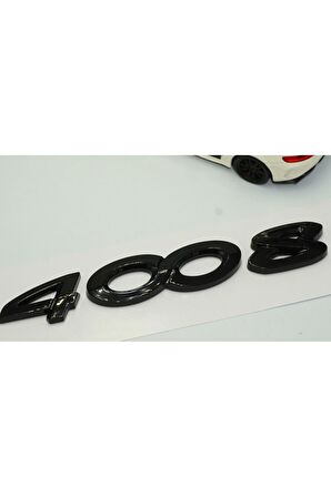 DK Peugeot 4008 Ön Kaput Ve Bagaj 3M 3D ABS Parlak Siyah Yazı Logo