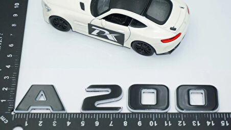 DK Tuning A 200 Bagaj Gri Siyah ABS Yazı Logo Benz İle Uyumlu