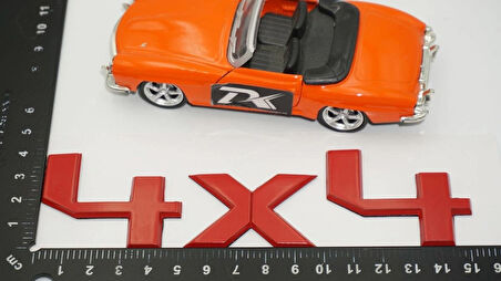 DK Tuning Ranger Wildtrak 4X4 Bagaj Kırmızı ABS Yazı Logo Ford İle Uyumlu