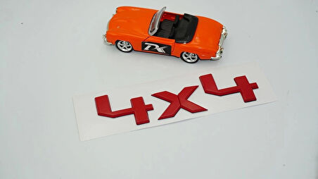 DK Tuning Ranger Wildtrak 4X4 Bagaj Kırmızı ABS Yazı Logo Ford İle Uyumlu