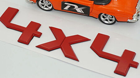 DK Tuning Ranger Wildtrak 4X4 Bagaj Kırmızı ABS Yazı Logo Ford İle Uyumlu