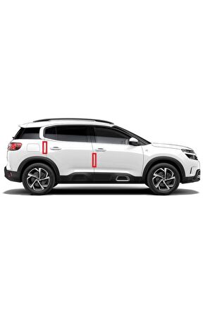 Citroen Logo C3 C5 Uyumlu Aircross Kapı Kenarı Koruma Metalize Damla Desen 3m Band