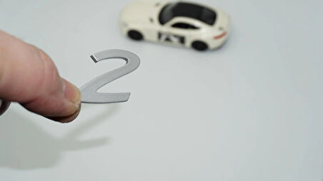 DK Tuning Porsche 2 Rakamı 911 GT2 RS Bagaj Gri Yazı Logo Arma