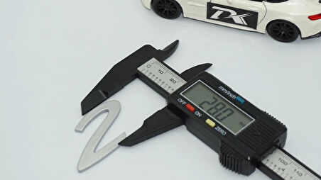 DK Tuning Porsche 2 Rakamı 911 GT2 RS Bagaj Gri Yazı Logo Arma