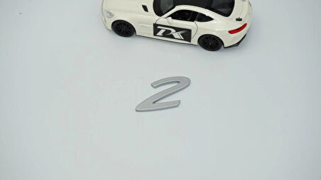 DK Tuning Porsche 2 Rakamı 911 GT2 RS Bagaj Gri Yazı Logo Arma