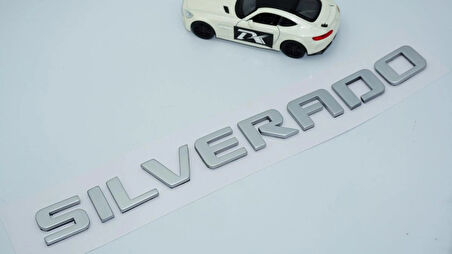 DK Tuning Silverado Bagaj Gri Yazı Logo Chevrolet İle Uyumlu