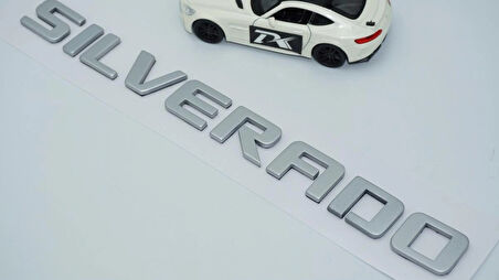 DK Tuning Silverado Bagaj Gri Yazı Logo Chevrolet İle Uyumlu