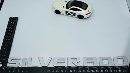 DK Tuning Silverado Bagaj Gri Yazı Logo Chevrolet İle Uyumlu