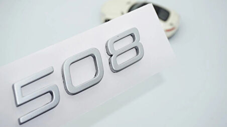 DK Tuning Peugeot 508 Ön Kaput 2022+ Gri ABS Logo Amblem