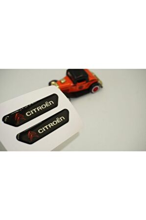 Citroen Logo C3 C5 Aircross Çamurluk Yanı Ve Ayna Metalize Damla Desen 3m Logo Arma