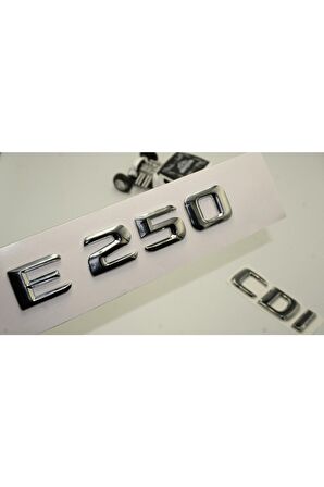 Benz E 250 Cdi Bagaj Krom Metal 3m 3d Yazı Logo