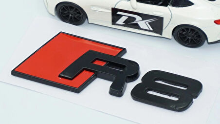 DK Tuning R8 Bagaj Siyah 3M 3D Yazı Logo Audi İle Uyumlu
