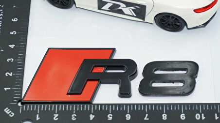 DK Tuning R8 Bagaj Siyah 3M 3D Yazı Logo Audi İle Uyumlu