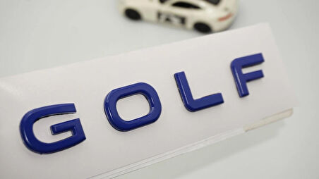 DK Tuning Volkswagen Golf7 Bagaj Yeni Nesil Mavi Yazı Logo Arma