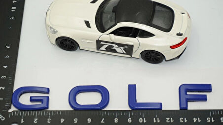 DK Tuning Volkswagen Golf7 Bagaj Yeni Nesil Mavi Yazı Logo Arma