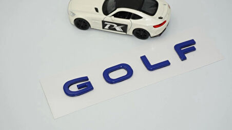 DK Tuning Volkswagen Golf7 Bagaj Yeni Nesil Mavi Yazı Logo Arma