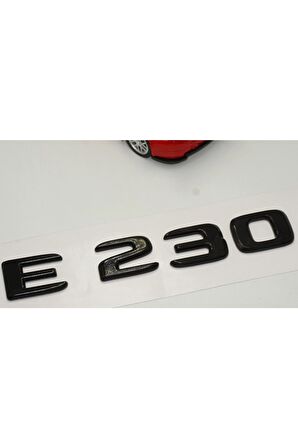 E 230 Bagaj Parlak Siyah Abs 3m 3d Yazı Logo