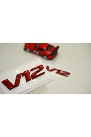 V12 Çamurluk Yanı Kırmızı Abs 3m Yazı Logo Orjinal Ürün