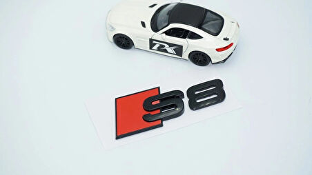 DK Tuning S8 Bagaj Siyah 3M 3D Yazı Logo Audi İle Uyumlu