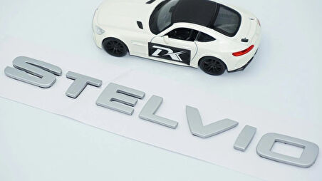 DK Tuning Alfa Romeo Stelvio Gri ABS 3M 3D Bagaj Yazı Logo Arma