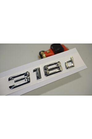 Bmw 318d Krom Metal 3m 3d Bagaj Logo Yazı Orjinal Ürün