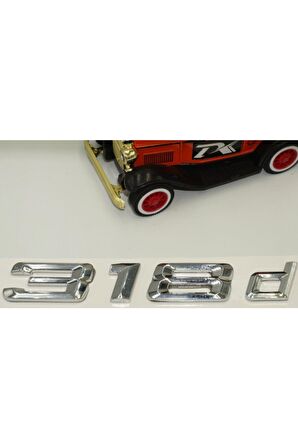 Bmw 318d Krom Metal 3m 3d Bagaj Logo Yazı Orjinal Ürün