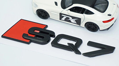 DK Tuning SQ7 Siyah ABS 3M 3D Bagaj Logo Audi İle Uyumlu