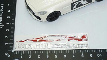 DK Tuning Torpido Konsol Alüminyum Metal Sticker Ferrari İle Uyumlu
