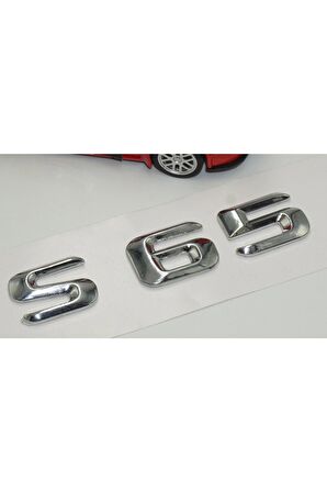 Benz S65 Bagaj Krom Metal 3m 3d Yazı Logo