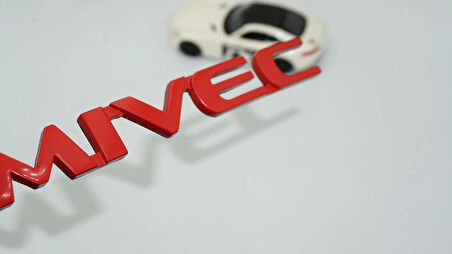 DK Tuning Lancer MIVEC Kırmızı Bagaj Yazı Logo Mitsubishi İle Uyumlu