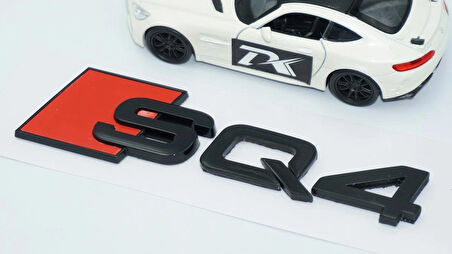 DK Tuning SQ4 Siyah ABS 3M 3D Bagaj Logo Audi İle Uyumlu