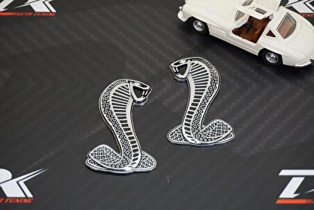 DK Tuning Mustang Shelby Kobra Çamurluk Metal Logo Ford İle Uyumlu