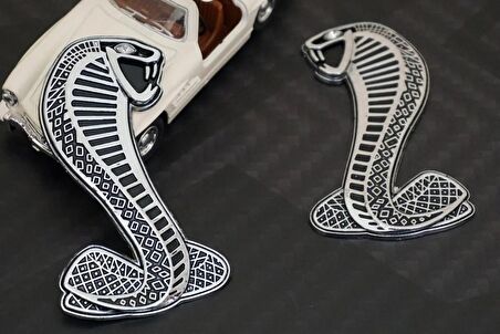 DK Tuning Mustang Shelby Kobra Çamurluk Metal Logo Ford İle Uyumlu