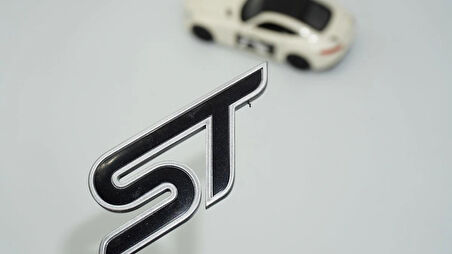 DK Tuning ST Logo Bagaj Gri Siyah ABS Logo Arma Ford İle Uyumlu