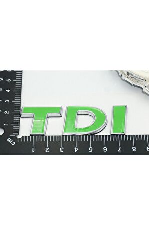 Tdi Bagaj Yeşil Krom Abs 3m 3d Yazı Logo Arma