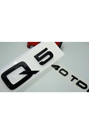 Audi Q5 40 Tdi Parlak Siyah Abs 3m 3d Bagaj Yazı Logo Orjinal Ürün