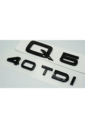 Audi Q5 40 Tdi Parlak Siyah Abs 3m 3d Bagaj Yazı Logo Orjinal Ürün