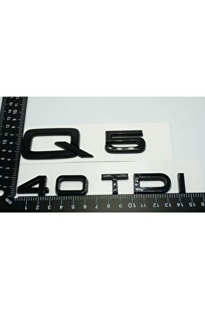 Audi Q5 40 Tdi Parlak Siyah Abs 3m 3d Bagaj Yazı Logo Orjinal Ürün