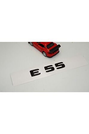 E 55 Bagaj Parlak Siyah Abs 3m 3d Yazı Logo