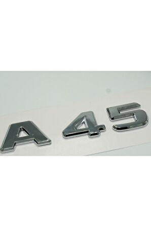 DK Benz A45 Bagaj Krom ABS 3M 3D Yazı Logo