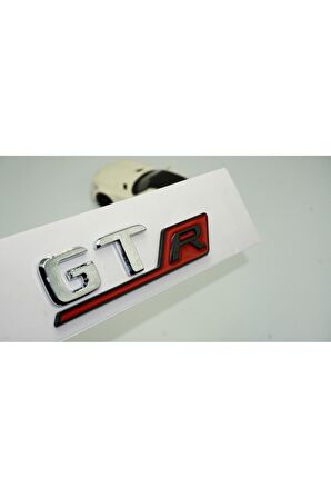 DK Benz GT R Kırmızı Krom Abs 3m 3d Bagaj Logo Amblem