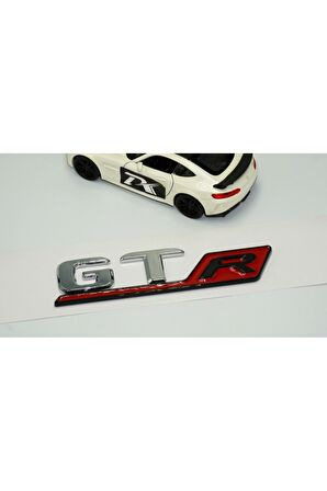 DK Benz GT R Kırmızı Krom Abs 3m 3d Bagaj Logo Amblem