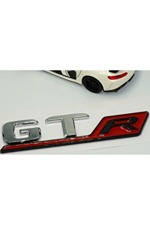 DK Benz GT R Kırmızı Krom Abs 3m 3d Bagaj Logo Amblem