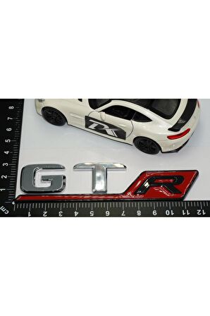 DK Benz GT R Kırmızı Krom Abs 3m 3d Bagaj Logo Amblem