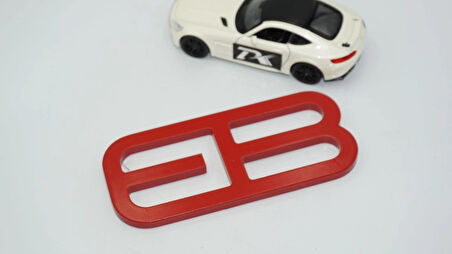 DK Tuning Mustang Ecoboost Billet EB Bagaj Amblemi Kırmızı Logo Arma Ford İle Uyumlu